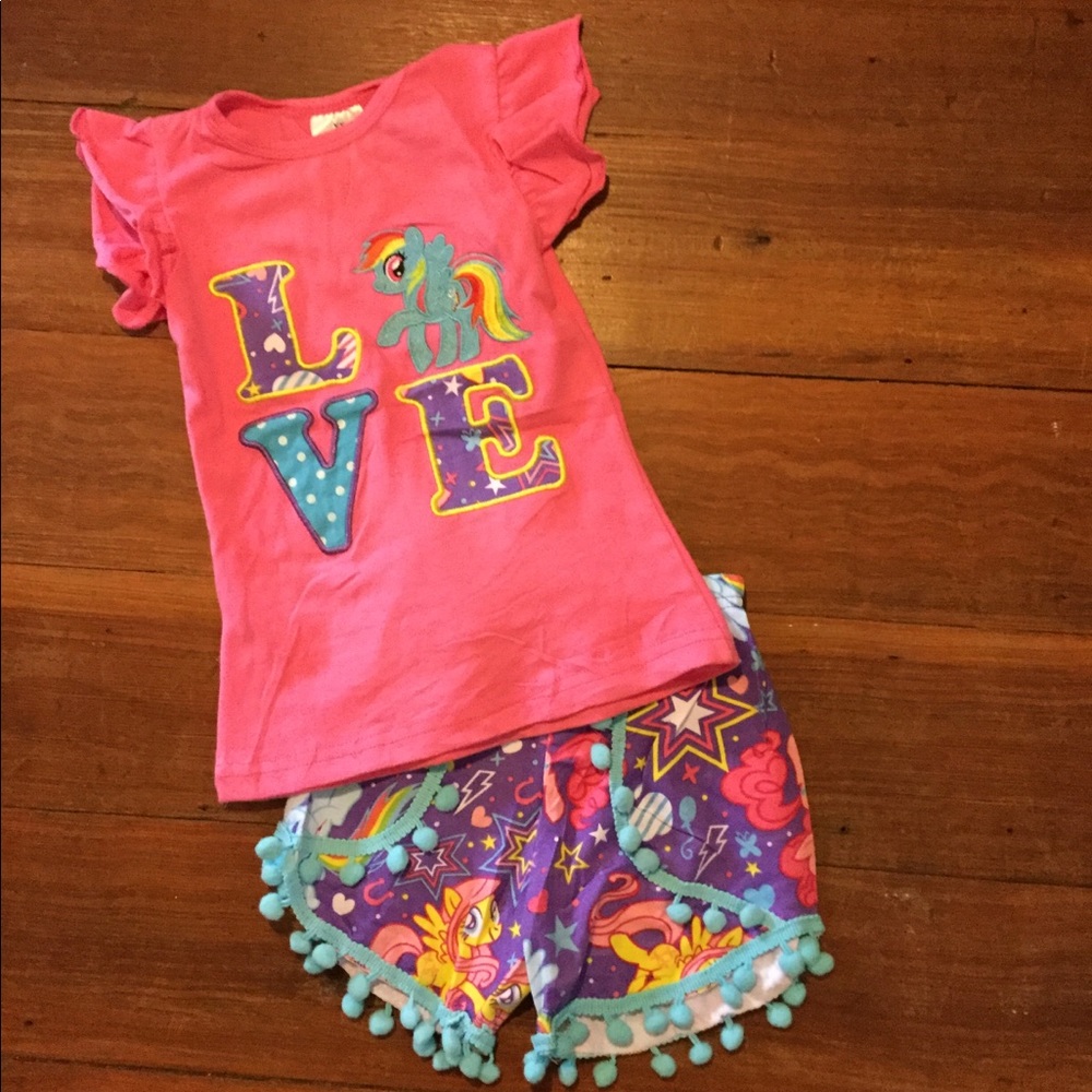 NWT Kids Love My Little Pony 2pc outfit